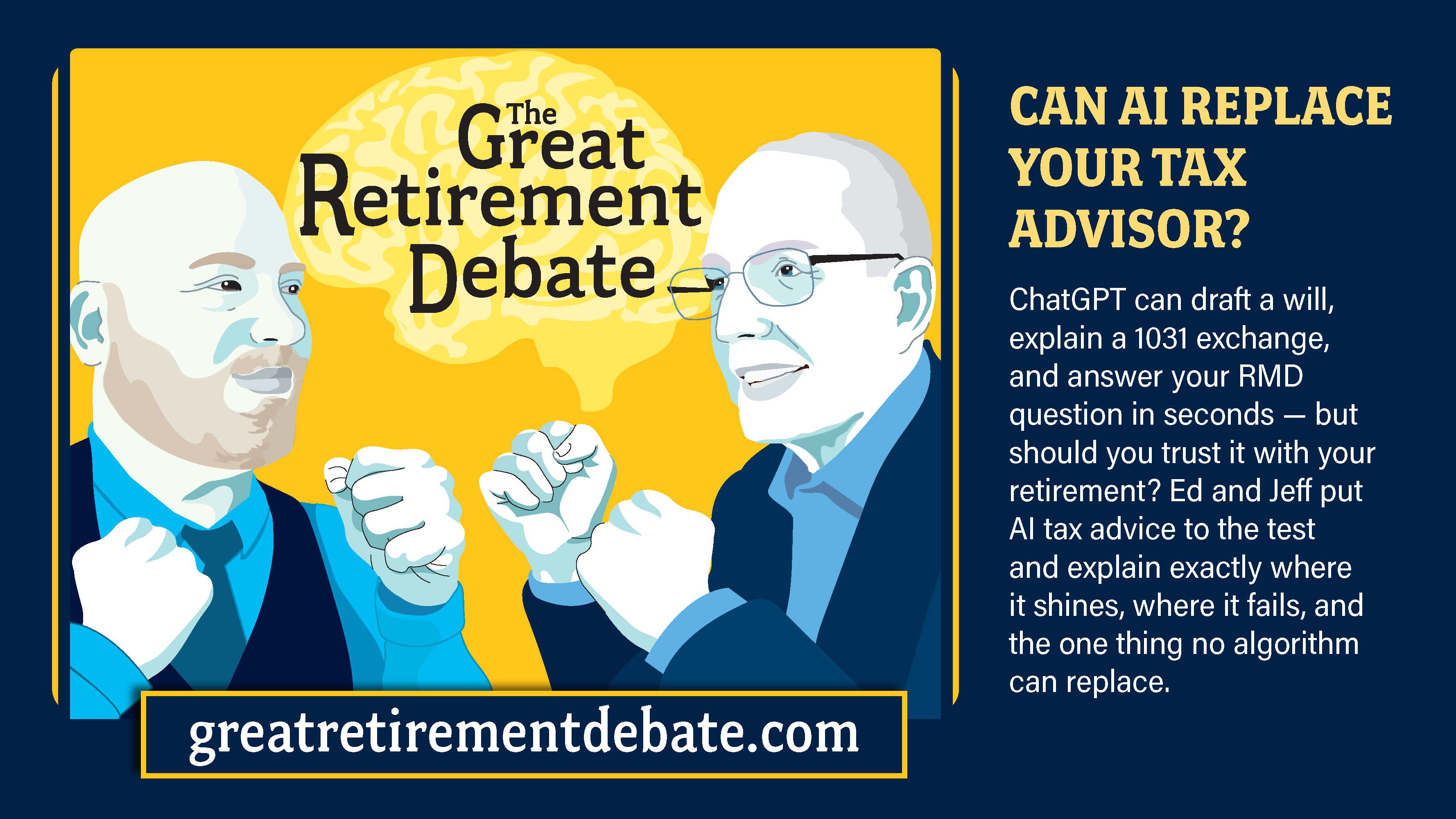 Great Retirement Debate Podcast: Can AI Replace Your Tax Advisor?